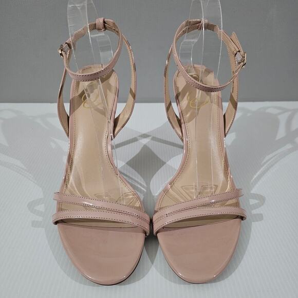 NEW Sam Edelman Gemmie Heel Womens 11 Beige Neutral Stiletto Strappy Sandal - Picture 4 of 12